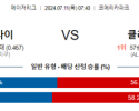 7월11일 0740 MLB 디트로이트 클리블랜드 해외야구분석 스포츠분석