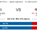 7월12일 0910 휴스턴 마이애미 MLB프로야구분석 해외스포츠