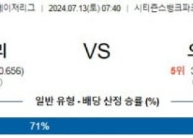 7월13일 0740 필라델피아 오클랜드 MLB프로야구분석 해외스포츠