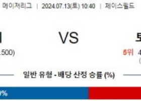 7월13일 1040 애리조나 토론토 MLB프로야구분석 해외스포츠