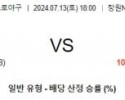 7월 13일 1800 ﻿KBO NC 키움 프로야구분석