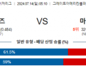 7월14일 0510 신시내티 마이애미 MLB프로야구분석 해외스포츠