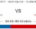 7월14일 1300 닛폰햄 소프트뱅크 NPB 프로야구분석