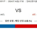 7월 14일 1700  ﻿KBO 한화 LG 프로야구분석