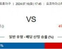 7월16일 1745 요코하마 히로시마 NPB 프로야구분석