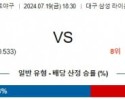 7월19일 1830 삼성 롯데 KBO 프로야구분석