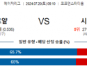 7월20일 0910 MLB 캔자스시티 시카고 화이트삭스 해외야구분석 스포츠분석