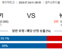 7월24일 0805 뉴욕양키스 뉴욕메츠 MLB프로야구분석 해외스포츠