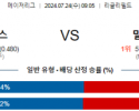 7월24일 0905 시카고컵스 밀워키 MLB프로야구분석 해외스포츠