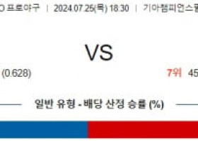 7월25일 1830 KIA NC KBO 프로야구분석