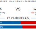 7월27일 0910 휴스턴 LA다저스 MLB프로야구분석 해외스포츠