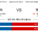 7월31일 0910 시카고화이트삭스 캔자스시티 MLB프로야구분석 해외스포츠