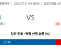 7월 31일 1800  NPB 지바롯데 세이부 한일야구분석 스포츠분석