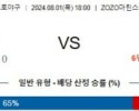 8월1일 1800 치바롯데 세이부 NPB 프로야구분석