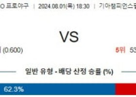 8월1일 1830 KIA 두산 KBO 프로야구분석