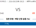 8월3일 0820 MLB 애틀랜타 마이애미 해외야구분석 스포츠분석