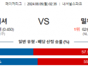 8월5일 0235 MLB 워싱턴 밀워키 해외야구분석 스포츠분석