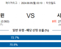 8월5일 0310 MLB 미네소타 시카고화이트삭스 해외야구분석 스포츠분석