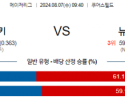 8월7일 09:40 MLB 콜로라도 뉴욕메츠 해외야구분석  스포츠분석