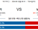 8월12일 08:10  MLB 시애틀 뉴욕메츠 해외야구분석 스포츠분석