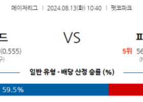 8월13일 10:40 MLB 샌디에고 피츠버그 해외야구분석 스포츠분석