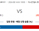 8월 14일 18:00 NPB 니혼햄 지바롯데 한일야구분석 스포츠분석