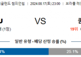 8월17일 EFL 셰필드 퀸즈파크 해외축구분석 스포츠분석