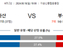 8월18일 K리그2 충남아산 부산 아시아축구분석 스포츠분석