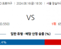 8월 16일 18:30 KBO LG KIA 한일야구분석 스포츠분석