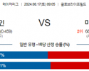 8월17일 09:05 MLB 텍사스 미네소타 해외야구분석 스포츠분석