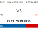 8월 17일 18:00  NPB 라쿠텐 세이부 한일야구분석 스포츠분석