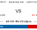 8월 18일 18:00 KBO KT 두산 한일야구분석 스포츠분석