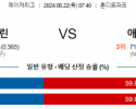 8월22일 07:40 MLB 마이애미 애리조나 해외야구분석 스포츠분석