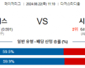 8월22일 11:10 MLB LA다저스 시애틀 해외야구분석 스포츠분석