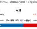 8월23일 02:05 MLB 워싱턴 콜로라도 해외야구분석 스포츠분석