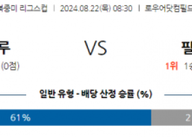 8월22일 북중미 리그스컵 콜럼버스 필라델피아 해외축구분석 스포츠분석