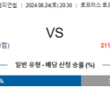 8월24일 잉글랜드챔피언쉽 퀸즈파크 플리머스 해외축구분석 스포츠분석