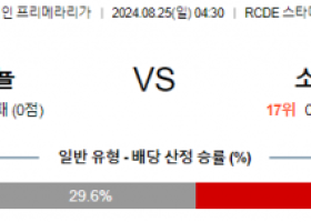 8월25일 프리메라리가 에스파뇰 소시에다드 해외축구분석 스포츠분석