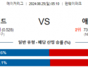 8월25일 05:10 MLB 보스턴 애리조나 해외야구분석 스포츠분석