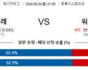 8월26일 01:05 MLB 애틀랜타 워싱턴 해외야구분석 스포츠분석