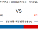 8월29일 10:40 MLB 애리조나 뉴욕메츠 해외야구분석 스포츠분석