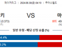 8월30일 04:10 MLB 콜로라도 마이애미 해외야구분석 스포츠분석