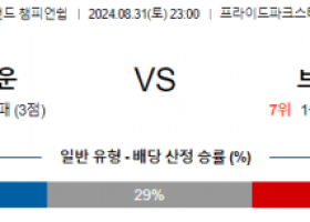 8월31일 잉글랜드챔피언쉽 더비카운티 브리스톨 해외축구분석 스포츠분석