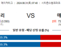 8월31일 MLB 필라델피아 애틀랜타 해외야구분석 스포츠분석