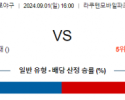 9월 1일 16:00 NPB 라쿠텐 오릭스 한일야구분석 스포츠분석