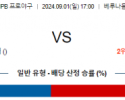 9월 1일 17:00 NPB 세이부 니혼햄 한일야구분석 스포츠분석