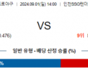 9월 1일 14:00 KBO SSG NC 한일야구분석 스포츠분석