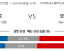 9월8일 일본 YBC 르방컵 콘사도레 삿포로 요코하마 F 마리노스 아시아축구분석 스포츠분석