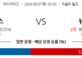 9월7일 03:20 MLB 시카고C 뉴욕양키스 해외야구분석 스포츠분석