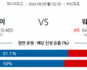 9월9일 02:35 MLB 피츠버그 워싱턴 해외야구분석 스포츠분석